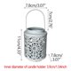 thumbnail image 3 of Xihbxyly Farol de Mano de Hierro, Candelabro de Hierro Forjado, Diseño de Luz Led, Asa Compacta, Elegante Decoración para El Hogar, Ideal para Sala de Estar y Dormitorio, 1 Farol Hueco, 107 G de Peso, 3 of 6