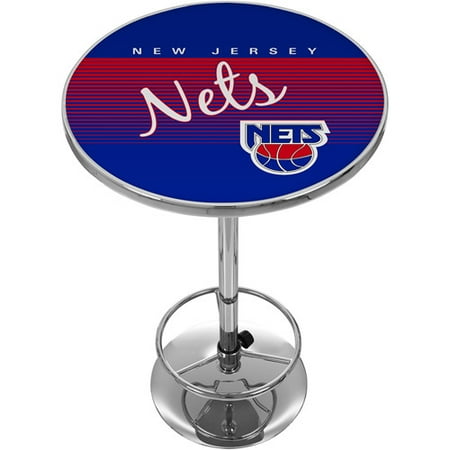 New Jersey Nets Hardwood Classics NBA Chrome Pub Table