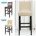 thumbnail image 2 of Unique Bargains Polyester Stretch Bar Stool Covers Elastic Band Mid Back Chair Slipcover Beige 1 Pc, 2 of 8