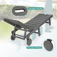 thumbnail image 6 of Dycanpo Chaise Lounge Chair Outdoor Set of 4, with Adjustable Backrest & Wheels, Dark Gray, 6 of 8