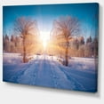 thumbnail image 2 of Paysage d'Hiver dans un Parc Urbain - Impression d'Art sur Toile Paysage, 2 of 4