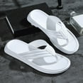 thumbnail image 4 of ZTTD Men Flip Flops Light Summer Slippers Fashion Trend Black Outdoor Beach Slippers Shoes White, 4 of 5