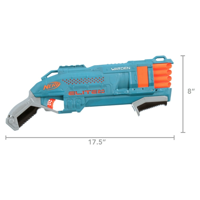 Nerf Elite 2.0 Warden DB-8 Blaster, Includes 16 Official Nerf