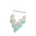 thumbnail image 1 of Tapiz colgante de pared, borlas boho colgantes de pared, decoración moderna y bohemia, decoración boho, decoración de pared de tapiz tejido para el te azul claro Macarena tapiz tejido, 1 of 7