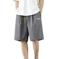 thumbnail image 2 of Blmnix Shorts Men Running Shorts Bermuda Mens Shorts Casual Short Gray with Pockets Low Mens Basketball Shorts,M, 2 of 5