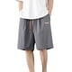 thumbnail image 1 of Mens Cortos Casuales, Moda Cómoda Bolsillo Sólido Vendaje Cordón Mitad para el Deporte Y Al Aire Libre, 1 of 4