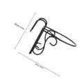 thumbnail image 2 of SHINYPASING 4Pcs Railing Flower Rack Hook Iron Planter Hanger Bracket for, 2 of 8