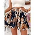 thumbnail image 4 of Women'S Flowy Shorts Beach Vacation Summer High Waist Wide Leg Casual Dressy Shorts Flower Color 1 XXL, 4 of 8