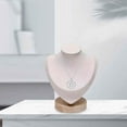 thumbnail image 3 of Busto de joyería, organizador de colgantes y cadenas, soporte de exhibición para joyería A-Beige, 3 of 8