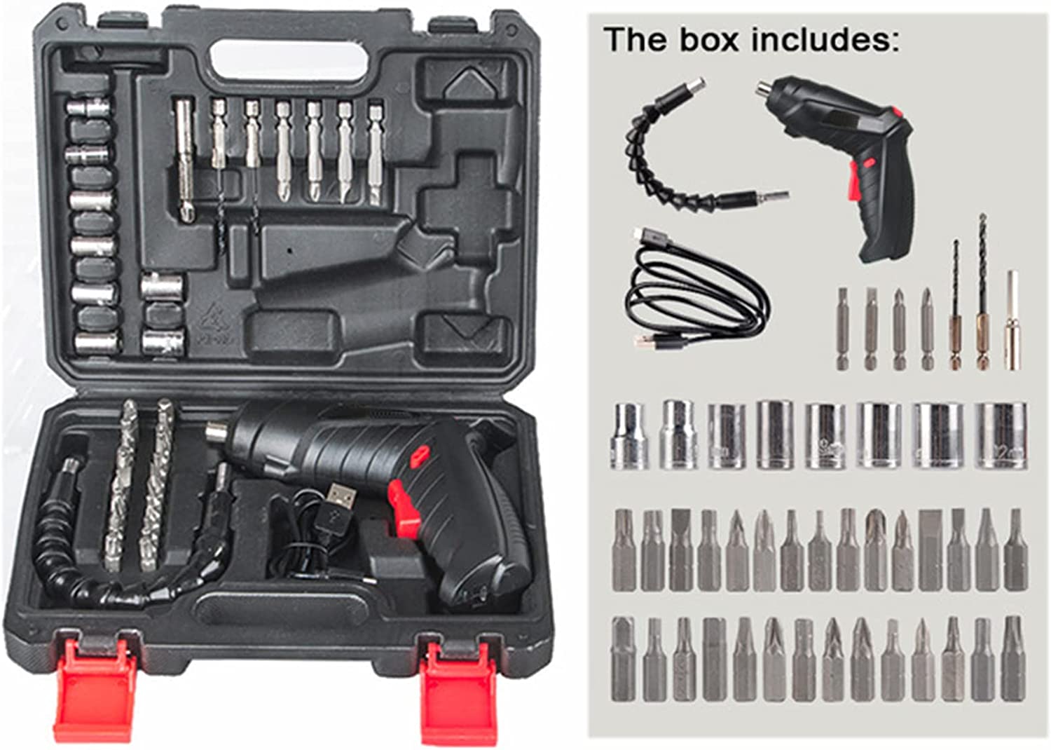 Kidsjoy 3.6V Cordless Electric Screwdriver Set with 47 Bits photo 8