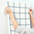 thumbnail image 6 of Chesapeake Twain Denim Plaid Wallpaper, 6 of 8