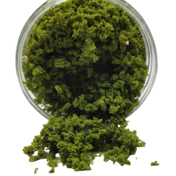 KLKCMS Miniature Static Grass 185ml Aritificial Plants Artificial Vegetation groups for Light Green