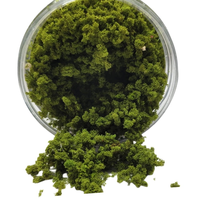 KLKCMS Miniature Static Grass 185ml Aritificial Plants Artificial Vegetation groups for Light Green