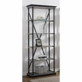 thumbnail image 4 of Furniture of America Toggin Industrial Metal 33-Inch Bookcase in Antique Gray, 4 of 6