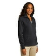 thumbnail image 4 of Port Authority L293 Ladies Slub Fleece Full-Zip Jacket, Slate Grey, 4XL, Womens Fleece Jackets, 4 of 6