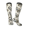 thumbnail image 4 of Fotbe Snake print Women's Men's Novelty Crew Socks Cotton Socks Knee High Socks for Walking,Running,Nurses,Pregnancy, 4 of 9