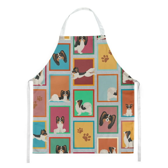 Lots of Tricolor Papillon Apron 27 in x 30 in
