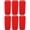 Bright Orange, variant on Blank Neoprene 24 oz. Can Coolie (12 Pack, Red
