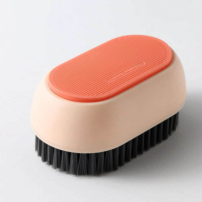 Multifunctional Cleaning Brush Easy Hold Household Cleaning Brush(Pink,Clothes  Brush) 
