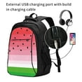 thumbnail image 2 of Yiaed Watermelon Print Laptop Backpack,Business Travel Durable Laptops Backpack with USB Charging Port,Water Resistant College Computer Bag, 2 of 5