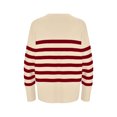 thumbnail image 2 of Gibobby Suéter Navideño Mujer Suéter casual suelto con cuello Rojoondo y para mujer, holgado a la moda, atlético y Y2K (Beige, M), 2 of 5