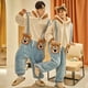 thumbnail image 1 of Onesies-Pijama de una pieza con capucha y cremallera para mujer y hombre, ropa cálida para el hogar, mono de una pieza, 1 of 4