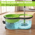thumbnail image 2 of Almcmy Spin Mop and Bucket Set, Mop Bucket with Foot Pedal Wringer System, 3 Reusable Mop Refills, 130cm Long Handle, Easy Wring Magic Mop, 2 of 9