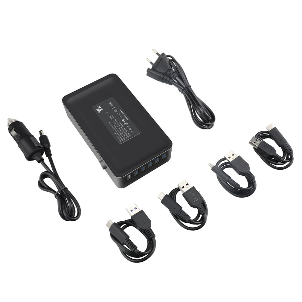 For Parrot ANAFI Drone Multi-Batteries Balance Fast Charger Adapter&Car Charger,