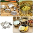 thumbnail image 1 of unbranded 1Set Lightweight Camping Cooking Set Stainless Steel Portable Picnic Cook Gear with Folding Handles, 1 of 8