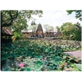 thumbnail image 1 of Cuadro Decorativo - Estanque de flores de Bali Jr  Impresión en canvas, estrechado., 1 of 2