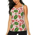 thumbnail image 2 of Uemuo Watermelon Pattern Workout Tank Tops for Women Breathable Moisture-wicking tank top Sleeveless Running Loose Fit Yoga Tops Active Shirts Sports Gym Exercise, 2 of 9