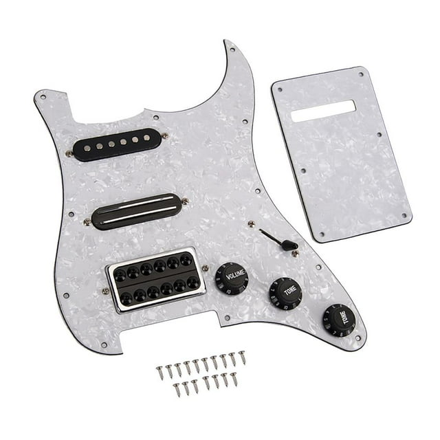 Tachiuwa Précâblée Guitare Électrique Pickguard SSH avec Pick-Up, Volume Ton Control