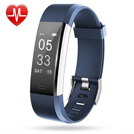 Lintelek Fitness Tracker, Heart Rate Monitor Activity Tracker with Connected GPS Tracker, Step