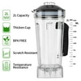 thumbnail image 4 of Mago 1800W Professional Blender, Smoothie Maker Crushing Mixer Juicer, 68oz, Black, 4 of 8