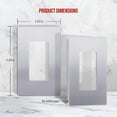 thumbnail image 2 of ENERLITES Elite Series Screwless Decorator Wall Plate Child Safe Outlet Cover, Size 1-Gang 4.68" H x 2.93" L, Unbreakable Polycarbonate Thermoplastic, SI8831-SV, Silver, 2 of 5