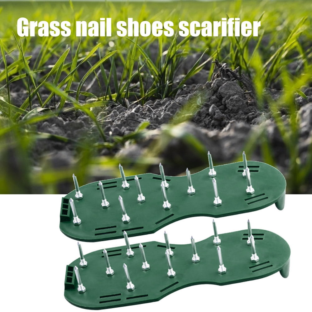 Grass Spiked Gardening Walking Revitalizing Lawn Aerator Sandals Nail Shoes All New Unique Design Free-Installation Heavy Duty Spiked Aerating Sandals
