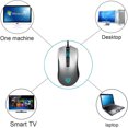 thumbnail image 3 of Wired Gaming Mouse Optical Sensor Chroma RGB Lighting - 7 Programmable Buttons Mechanical Switches-Titanium silver, 3 of 9