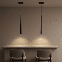 Mini Modern LED Pendant Lights Kitchen Island 2-Pack – Adjustable  Black Mini Modern pendant Light Fixtures for Dining Room, Hallway, Bedroom