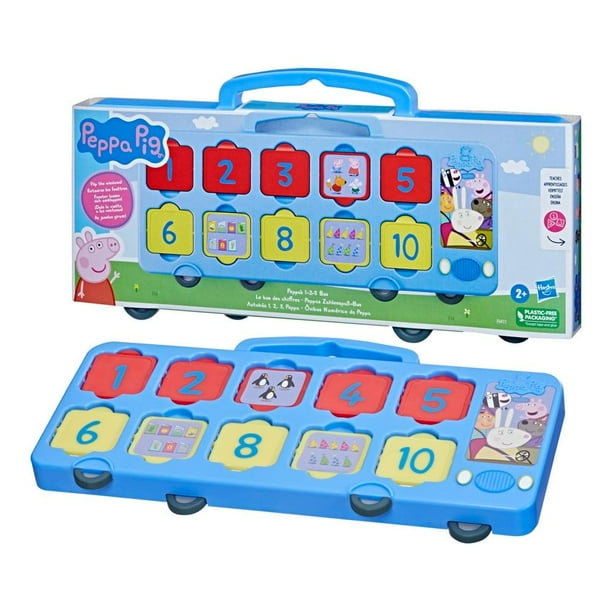 Set de Juego Hasbro Peppa Pig Autobús 1, 2, 3