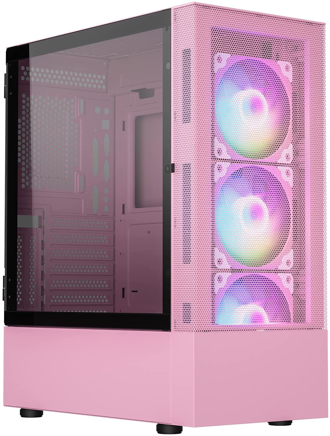 Vetroo A03 Pink Mid-Tower ATX Gaming PC 