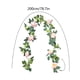 thumbnail image 3 of Guirnalda Floral Navideña de 2 M | Flores Rojas y Blancas con Follaje Verde | Decoración Artificial Duradera y Flexible para Repisas, Puertas y Escaleras, para Uso En Interiores y Exteriores., 3 of 6
