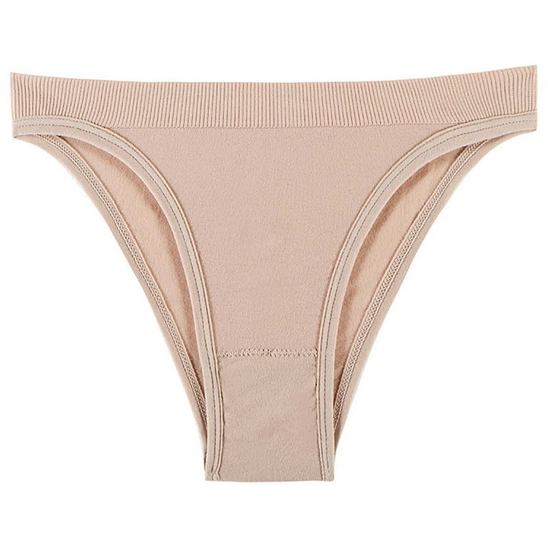 HUPOM Crotchless Panties Girls Underwear Thong Activewear None Drop Waist  Pink M