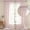 Pink, variant on 2 Panels Lace Curtains 27" x 47" - Rustic Floral Branch Leaf Pattern Lace Panel Curtains for Bedroom, Privacy Vintage Sheer Lace Curtains for Windows, White