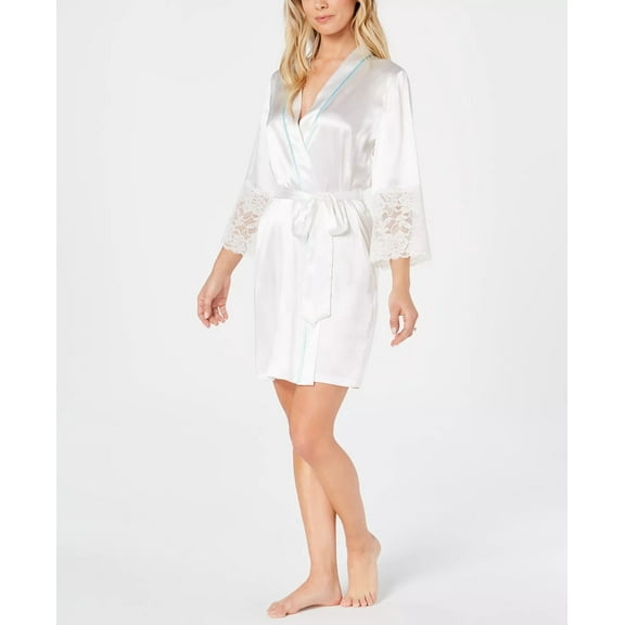 Linea Donatella The Bride Short Satin Wrap - White Size L/XL