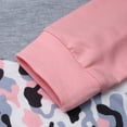 thumbnail image 6 of Toddler Girls 2 Piece Cute Outfits Set Pink Leopard Color Block Crewneck Sweatshirt with Jogger Pants Kids Clothing Set 2-3 T, 6 of 7
