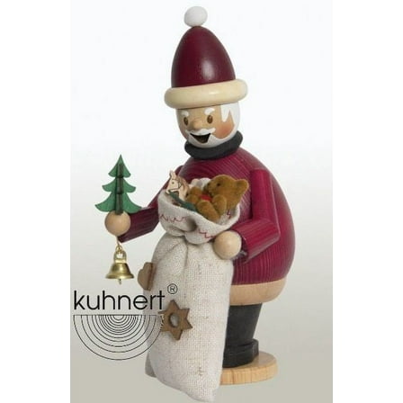 Happy Max as Santa Claus German Wood Christmas Incense Smoker Made in Germany