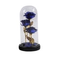 thumbnail image 3 of Día de San Valentín Rosa Regalo Flor Artificial Rosas Decoración para Esposa Madre Azul, 3 of 8