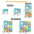thumbnail image 6 of Zimtown Portable Wardrobe Closet, 16 Cube Kids Children Toy Clothes Bookshelf Plastic Storage Organzier, Blue, 6 of 8