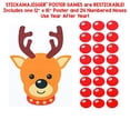 thumbnail image 2 of Stick the Red Nose on the Reindeer Stickamajigger Poster Game - Restickable Reusable, 2 of 6