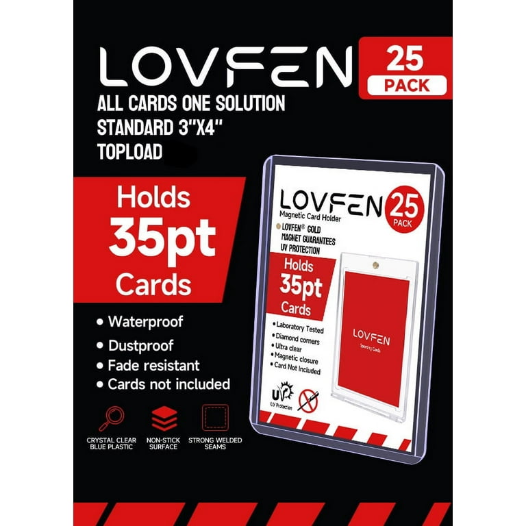 LOVFEN3 "x 4" tall transparent top loader for card sleeves, trading card  sleeves, baseball card protectors for YuGiOh, MTG, TCG and sports card  storage cases - Walmart.com